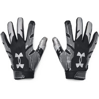 Under Armour Men's F8 Football Gloves , (001) / Black / Metallic Silver , Large