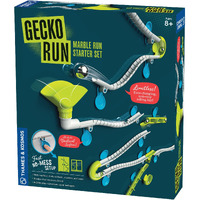 Gecko Run Marble Run Starter Set By Thames & Kosmos - 63 Piece Vertical Marble Run Toy With Flexible Tracks | Fast, No-Mess Setup With Residue-Free Nano-Adhesive Pads For Hours Of Creative Play