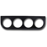 Motor Meter Racing Universal 2-1/16" 52Mm Quad Gauge Mounting Panel Four Holes Black