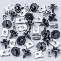 Rexka 20 Sets M4.8 Fender Liner Splash Shield Bumper Cover Screws U Nuts Kit For Bmw Mini 07147129160 07129904150 E36 E46 E60 E63 E88 E90