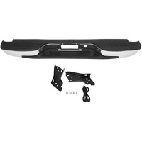 Findauto Chrome Rear Step Bumper,Back Bumper Fit For 1999-2006 For Chevrolet Silverado 1500 And For Gmc Sierra 1500, 2007 For Chevrolet Silverado 1500 Classic And For Gmc Sierra 1500 Classic
