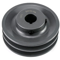 Qwork Double Groove Web Sheaves, 4.25"Od 7/8" Bore V-Belt Sheave For V-Belt, 2Ak4478