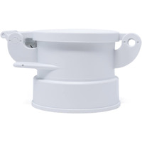 Enviro Design Products Footloose 4" Sewer Cap For Rv Sites/Campgrounds | Odorless, Self-Closing, Easy To Install & Use | Female, White, Polypropylene