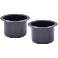 2Pcs Metal Sofa Recliner-Handles Cup Holder Insert Replacement Drink Can Holder For Sofa Boat Rv Couch Car Truck Poker Table, Black