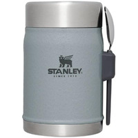 Stanley Classic Legendary Classic Food Jar + Spork 14Oz Hammertone Silver