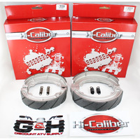 Water Grooved Front And Rear Brake Shoes & Springs For The 1985-1987 Honda Atc 250 Es Big Red & 250 Sx Atvs