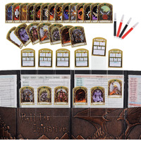 Dnd Initiative & Combat Tracker Set Of 6Pcs Erasable Acrylic Top On Screen With Character, Monster Insert Cards Dm Tools, Accessories For Dungeons And Dragons, Pathfinder, Ttrpgs