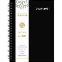 2024-2027 Monthly Planner/Monthly Calendar - 3 Year Monthly Planner 2024-2027, Jul 2024 - Jun 2027, 6.3" X 8.4", Inner Pocket, Polypropylene Cover
