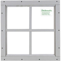 Shed Windows And More Shed Windows 12" X 12" White Flush Mount Safety Glass