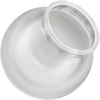 Kastlite 6" Clear Acrylic Lamp Post Globe | Smooth Textured With 3.14" Fitter Neck | Manufactured In The Usa