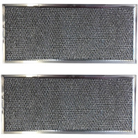 Replacement Aluminum Microwave Filters Compatible With Whirlpool W10120839A And More - 5-5/8 X 11-5/8 X 3/32 Inches - 2 Pack