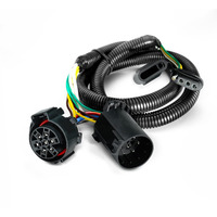 Opt7 Replacement 55384 Uscar 7 Pin To 4 Pin Harness, 43 Inches Trailer Extension Wiring Connector Adapter For Trucks, Pickups, Trailers