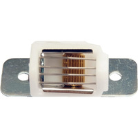 Large White Roman Shade Cord Lock With Dual Brass Wheels - Holds Up To 5 Lift Cords, Suitable For Roman And Pleated Shades - 2-Pack, By Amazing Drapery Hardware