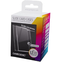 Slide Card Cases - Premium Hard-Shell Card Holders With Innovative Slide-Lock Mechanism (12 Pack), Designed For Standard Sized Trading Cards, Great For Lcgs And Tcgs, Made By Gamegenic