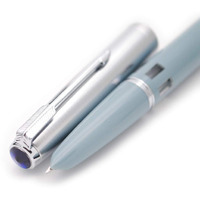 Czxwyst 2019 New Version 601 Steel Cap Vacumatic Double Bead Fountain Pen (Lake Blue With Ink Window)