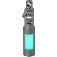 Tec Accessories - Isotope Chain Reaction Fob - Embrite Glow Pellet - Aqua - Accepts 3X11Mm Tritium Vial - Stainless Steel Housing - Everyday Carry - Keychain Accessories - Gifts For Men
