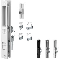 T-Haken Sliding Glass Door Set, 6-5/8", White - Patio Door Handle Replacement Thick Used On Both Left And Right-Handed. (Keyed)