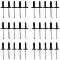 Huthbrother 3/16 Steel Pop Rivet 293150104, Compatible With Ski-Doo/Sea-Doo/Can-Am 390409600 390907700, 30 Pack