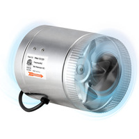 Ipower 6 Inch Inline Booster Duct Fan 240 Cfm Hvac Exhaust Ventilation Blower With Low Noise For Grow Tent, Basements, Bathrooms, Kitchens And Attics