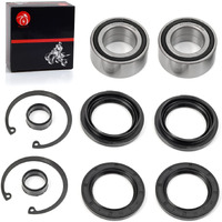 Front Wheel Bearings & Seals Compatible With Honda Foreman 400 Trx400Fw Foreman 450 Trx450 S/Es/Fe/Fm Foreman 500 Rubicon 500 Trx500 Rincon 650 Trx650 Rincon 680 Trx680 1995-2014