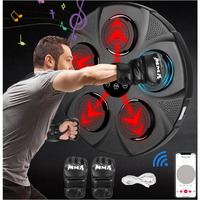 Smart Electronic Music Boxing Machine, Wall Mounted Boxing Machine Training Punching, Smart Boxing Target Workout Machine For Home,Indoor And Gym (Black)