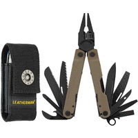 Leatherman, Rebar Multitool With Premium Replaceable Wire Cutters And Saw, Coyote Tan With Nylon Sheath