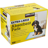 Kirkland Signature Extra-Large Absorbent Pads, 100 Large Pads, 30X23 (Original Version)