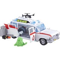 Ghostbusters Track & Trap Ecto-1 Toy Vehicle With Fright Features Ecto-Stretch Tech Slimer Accessory, Compatible With 5-Inch Toys, 4+