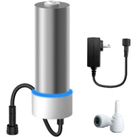 Waterdrop Led Uv? Ultraviolt Water Filter For Under Sink Water Filter System And Reverse Osmosis System, Reduce Up To 99.9% Of Bat?Ria, Mercury-Free, Fcc Certified, Stainless Steel, 50 Year Life Tim