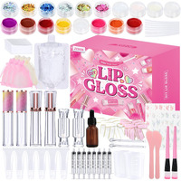 Jcoos Lip Gloss Making Kit, Lip Gloss Set For Teens Lip Kit Fun Diy Lipgloss Making Kit, Lip Gloss Kit For Girls, Make Your Own Lip Gloss Kit, Moisturizing Glitter Kids Lip Gloss For Girls Woman Gifts