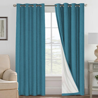 H.Versailtex 100% Blackout Curtains For Bedroom Thermal Insulated Linen Textured Curtains Heat And Full Light Blocking Drapes Living Room Curtains 2 Panel Sets, Bleached Sand, 52X84 Inch