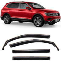 Voron Glass In-Channel Extra Durable Rain Guards For Volkswagen Tiguan 2018-2024, Window Deflectors, Vent Window Visors, 4 Pieces - 220164
