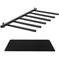 Neorexon Surfboard Rack Wall Mount 6 Arms, Surfboard Rack For Wall With Rubber Mat, Vertical Paddle Board Storage Holds 6 Boards Storage Mount System At Home And Garage