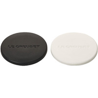 Le Creuset Set Of 2 Mill Caps, Black And White, 12"