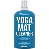 Treeactiv Yoga Mat Cleaner Spray, 4 Fl Oz, Cleaning Spray For Yoga Accessories, All Purpose Mat Spray For Gym Equipment, Workout Mat Spray With Tea Tree Oil, Yoga Mat Spray Cleaner, With 2000 Sprays