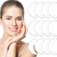 Syhood 12 Pieces Silicone Eye Wrinkle Pads Anti Aging Silicone Pads Reusable Reduce Skin Wrinkles Patches Cleavage Pads For Mouth And Eyes (Transparent)