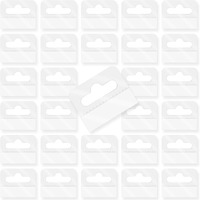 300 Pcs Clear Self Adhesive Folding Hang Tabs, Maehsab Plastic Retail Display Tags With Slot Hole, Clear Sticky Hanging Tabs, For Store Retail Small Sale Items Display (1.6X1.2 Inch)