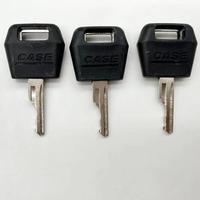 3Pcs Ignition Keys Replacement Key For Case Ih Tractor Dozer Backhoe D250 For Case/International Harvester Excavator