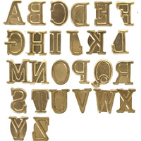 Walnut Hollow Hotstamps Uppercase Alphabet Set For Branding And Personalization Of Wood, Leather, And Other Surfaces