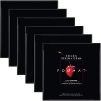 Mcs Format Picture Frames, Gallery Wall Frames, Black, 4 X 4, 6-Pack