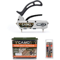 Camo Marksman Pro-Nb Kit, Narrow Board Deck Tool, 1750 Edge Screws & Bits, Edge Fastening Installation, Fits 3-1/4 To 5" Boards, 3/16" Spacing (0345015)