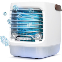 Chillwell 2.0 Evaporative Air Cooler - 4-Speed Mini Portable Swamp Coolers With Humidifier | Indoor Personal Cooling Unit For Bedroom, Home Office, And Camping | Usb-Rechargeable, Easy Setup