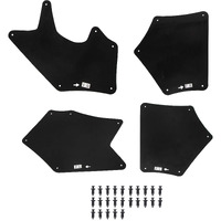 Hecasa Splash Guard Fender Liner Shields Kit Compatible With 2007-2022 Toyota Tundra & Sequoia Mud Flaps Mudflap Apron Replacement For 537360C030 537370C030