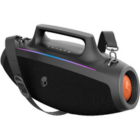 Skullcandy Barrel Bluetooth Boombox Speaker - Water-Resistant Wireless Portable Speaker, With Led Lightshow Mode, 12 Hour Battery, Multi-Link, & Usb-C & Usb-A Output Charging