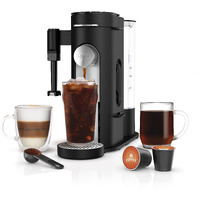 Ninja Pb051 Pod & Grounds Specialty Single-Serve Coffee Maker, K-Cup Pod Compatible, Brews Grounds, Compact Design, Built-In Milk Frother, 56-Oz. Reservoir, 6-Oz. Cup To 24-Oz. Mug Sizes, Black