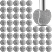 Macarrie 100 Pcs Precut Tennis Balls Bulk For Furniture Legs Tennis Ball Chair Foot Covers For Floor Protection Tennis Ball Desk Leg Coverings(Gray)