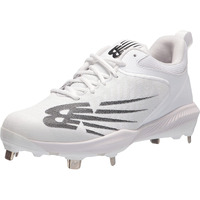 New Balance Men's Fuelcell 4040 V6 Metal Baseball Shoe, White/Black, 10.5