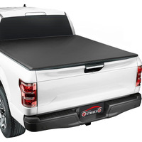 Xtweex Soft Roll Up Truck Bed Tonneau Cover Fits 6.2Ft For 2015-2024 Chevrolet Colorado/Gmc Canyon Fleetside 6.2 Ft (74") Bed