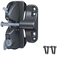 D&D Technologies Llaa Lokklatch, Locking Gate Gravity Latch, Key Lockable On One Side Of Gate, For Metal, Wood, And Vinyl Fences, Black