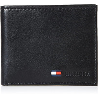 Tommy Hilfiger Genuine Leather Slim Bifold Wallet With Coin Pocket